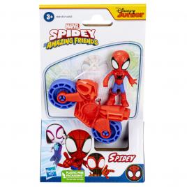Spiderman set motocicleta si figurina spidey 6cm