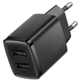 Incarcator retea baseus compact, negru