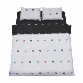 Lenjerie de pat ks microfibra hearts