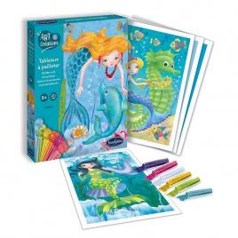 Kit creativ tablou sclipici - sirena