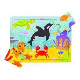 Puzzle - lumea acvatica - bigjigs