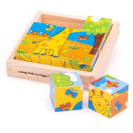 Puzzle cubic - safari