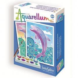 Set pictura aquarellum mini delfini