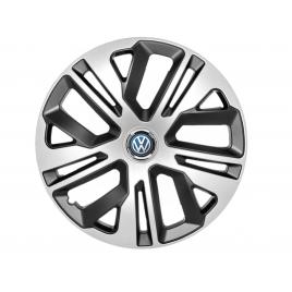 Set 4 capace roti 16`` raven gri-negru, compatibile cu volkswagen