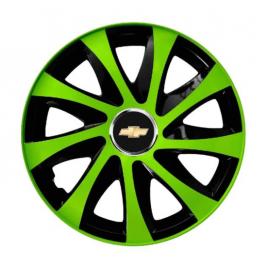 Set 4 capace roti extra drift green r13 pentru gama auto chevrolet