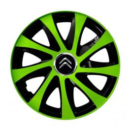 Set 4 capace roti extra drift green r13 pentru gama auto citroen