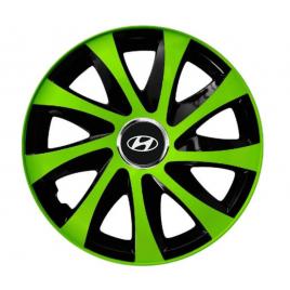 Set 4 capace roti extra drift green r13 pentru gama auto hyundai