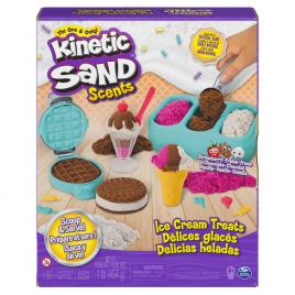 Set de joaca nisip kinetic - inghetata si prajiturele colorate si parfumate