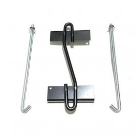 Suport universal pentru fixare - asigurare baterie auto, metalic, culoare neagra