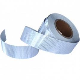 Banda reflectorizanta tip fagure alba 5x25m