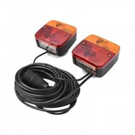 Set lampi magnetice pentru remorca cu fisa 7 pini 12v +cablu
