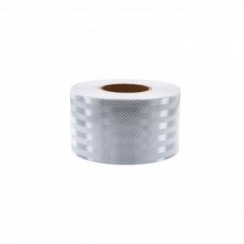 Banda reflectorizanta alba tip fagure 10cm x 25m