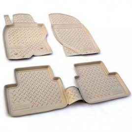 Covoare cauciuc stil tavita bej renault megane 2 2003-2009