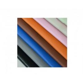 Material imitatie piele perforat maro deschis