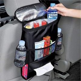 Organizator scaun auto cu loc termoizolant si buzunare