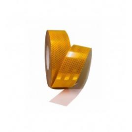 Banda 3m galbena reflectorizanta fagure 5.5cm latime 45 m lungime