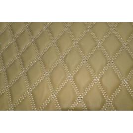Material piele eco interior auto covorase tavita portbagaj bej cusatura bej