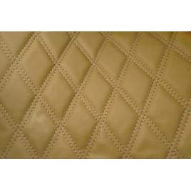 Material piele eco interior tapiterie auto romb bej cusatura bej