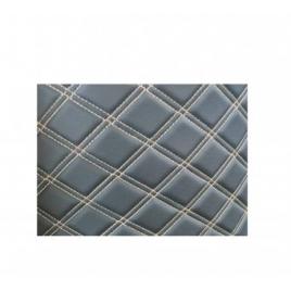 Material piele eco interior tapiterie auto romb negru cusatura bej