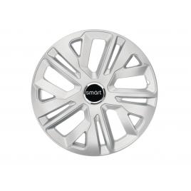 Set 4 capace roti raven gri r14, pentru gama auto smart