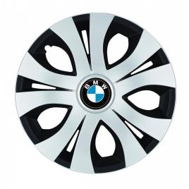 Set 4 capace roti top gri-negru r16, compatibil cu bmw