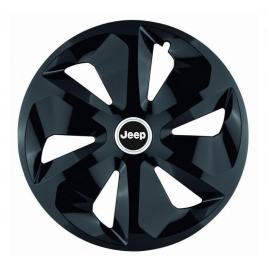 Set 4 capace roti roco negru r16, pentru jeep