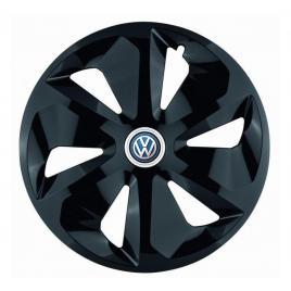 Set 4 capace roti roco negru r16, pentru volkswagen