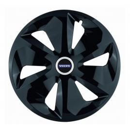 Set 4 capace roti roco negru r16, pentru volvo