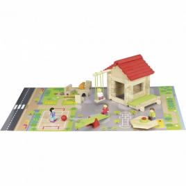 Casuta de construit scoala 77 piese