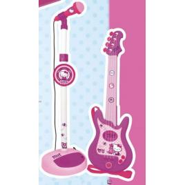 Set chitara si microfon hello kitty