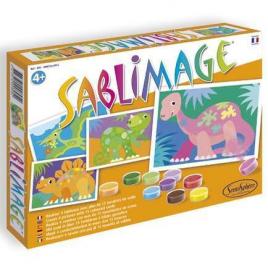 Set creativ cu nisip colorat sablimage - dinozauri