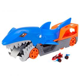 Transportator hot wheels rechin cu masinuta inclusa