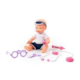 Bebelus cu accesorii doctor 35 cm polesie
