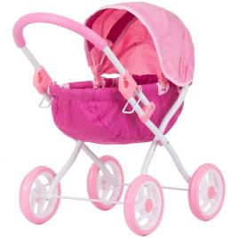 Carucior pentru papusi chipolino daisy pink linen