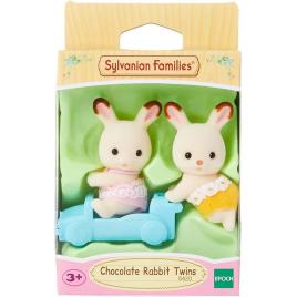 Figurine sylvanian families - gemenii iepurasi chocolate