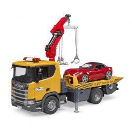 Masina tractare scania super 560r cu lumini si sunete bruder