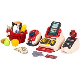 Set casa de marcat de jucarie chipolino cu lumini, sunete si 24 accesorii