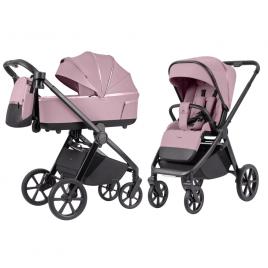 Carucior 2 in 1 carrello omega plus, protectie uv spf 50, galaxy pink