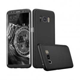 Husa aisi samsung s8 plus full cover 360 plastic - negru