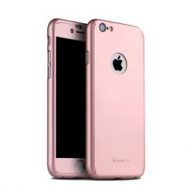 Husa fullbody mystyle ipaky originala rose-gold pentru apple iphone 6 plus / apple iphone 6s plus acoperire completa 360 grade cu folie de protectie gratis