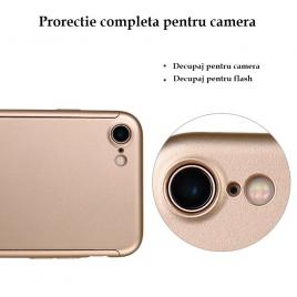 Husa ipaky dynamite originala iphone 6 / iphone 6s full cover 360 + folie sticla, auriu