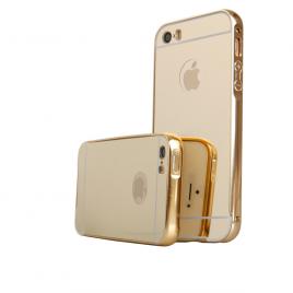 Husa luxury mirror case iphone 5 / 5s / se gold
