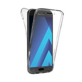 Husa samsung galaxy j7 2017 ultra slim 0.3 mm 360° full body (fata spate) transparenta blister davisop