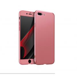 Husa de protectie 360 folie iphone 7 plus rose gold