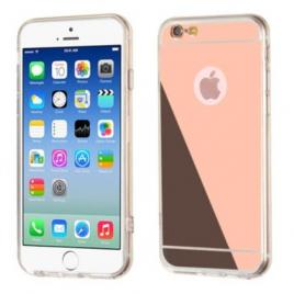 Husa de protectie tpu pentru apple iphone 6/6s oglinda rose-gold
