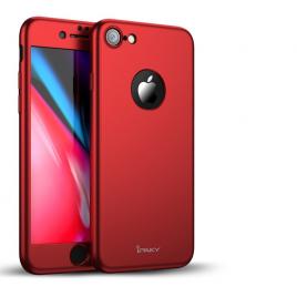 Husa ipaky dynamite originala iphone 8 full cover 360 + folie sticla, rosu