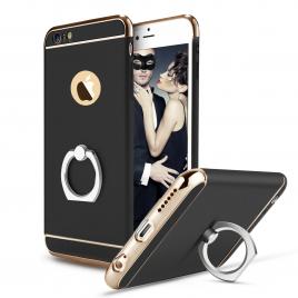 Husa telefon iphone 6/6s ofera protectie 3in1 ultrasubtire - black s ring