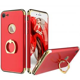 Husa telefon iphone 7 plus ofera protectie 3in1 ultrasubtire - lux red g ring