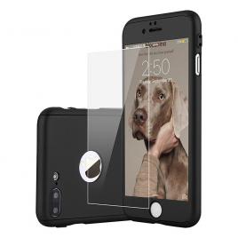 Huse 360 de grade pentru iphone 7 plus, htphone - full body, negru