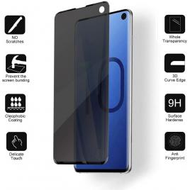 Folie de sticla samsung galaxy s10, privacy glass, folie securizata duritate 9h
